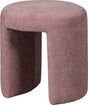 Wood Charlie Hocker – Chenille – Rouge – 47 x 45 x 45