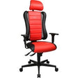 Topstar Sitness RS Gaming-Stuhl schwarz, rote Lendenwirbelstütze