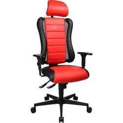 Topstar Sitness RS Gaming-Stuhl schwarz, rote Lendenwirbelstütze