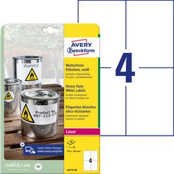 Avery wetterfeste Etiketten