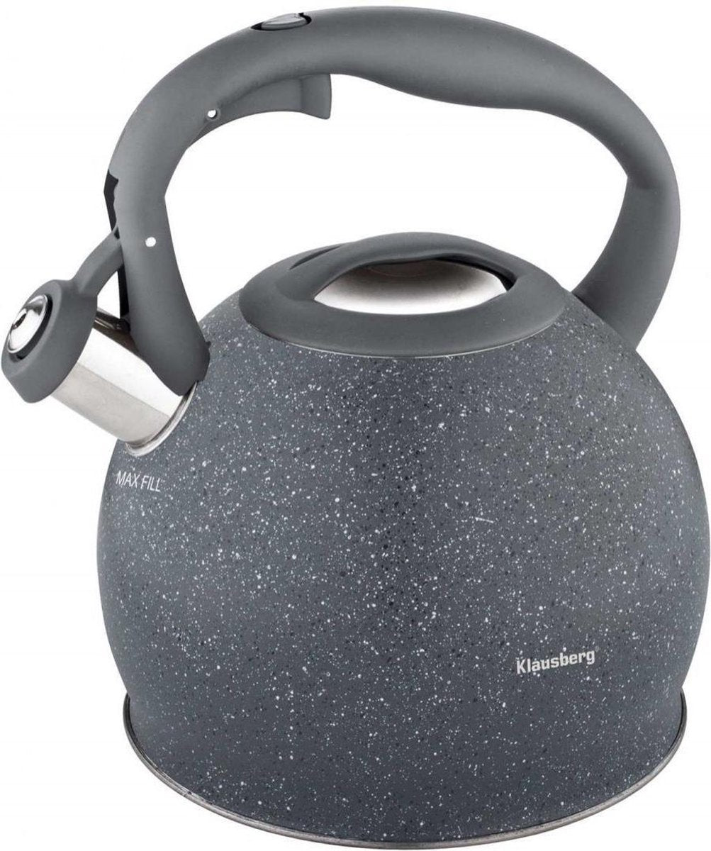 Klausberg kb-7321 fluitketel - 2l - rvs - alle warmtebronnen