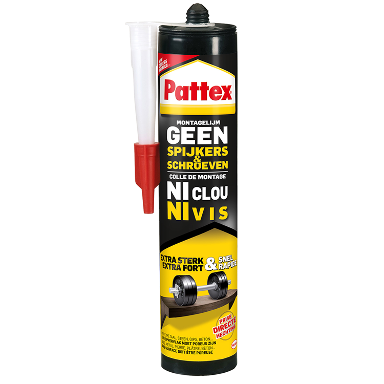 Pattex 1003854 - geen spijkers geen schroeven 400gr | 6 stuks