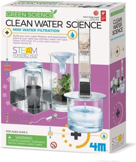 4m Wissenschaft und Spiele – Erstellen Sie Ihren eigenen Wasserfilter – Bausatz – Kidzlabs – Grüne Wissenschaft – 8+