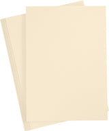 Creativ Company farbiger Karton, A4, Blatt 210 x 297 mm, 180 g, beige, 20 Blatt 1 Karton