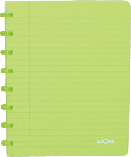 Atoma trendiges Notizbuch | ft a5 | 144 Seiten | gefüttert | transparent grün