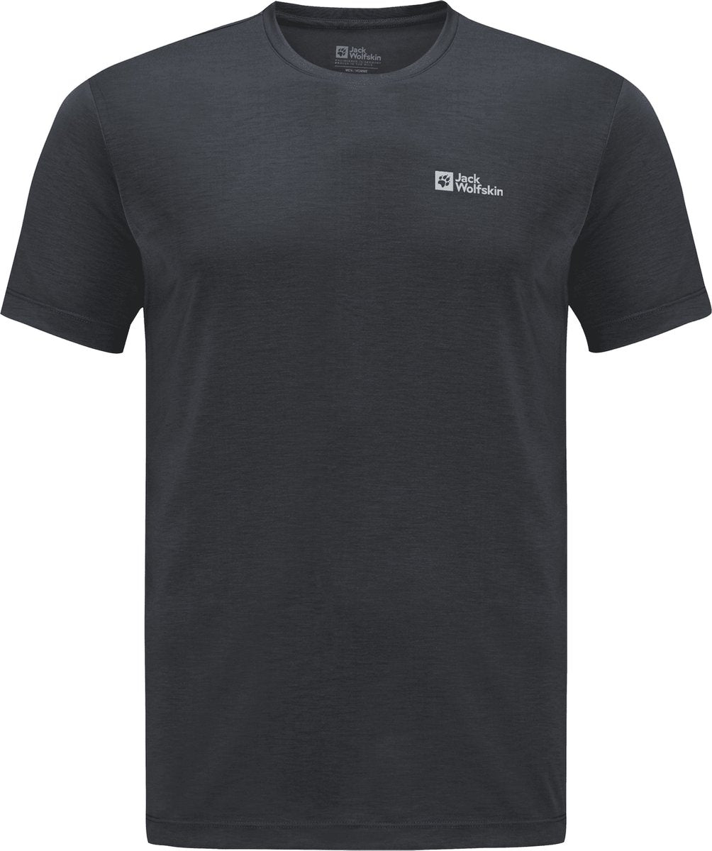 Jack Wolfskin Vonnan S S T M Herren Outdoor-Shirt – Phantom – Größe L