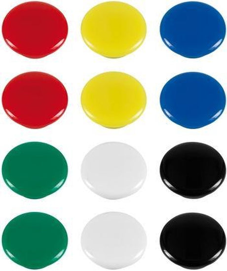 Westcott-Magnete – Größe 20 x 8 mm – verschiedene Farben – 12 Stück – ac-e10834