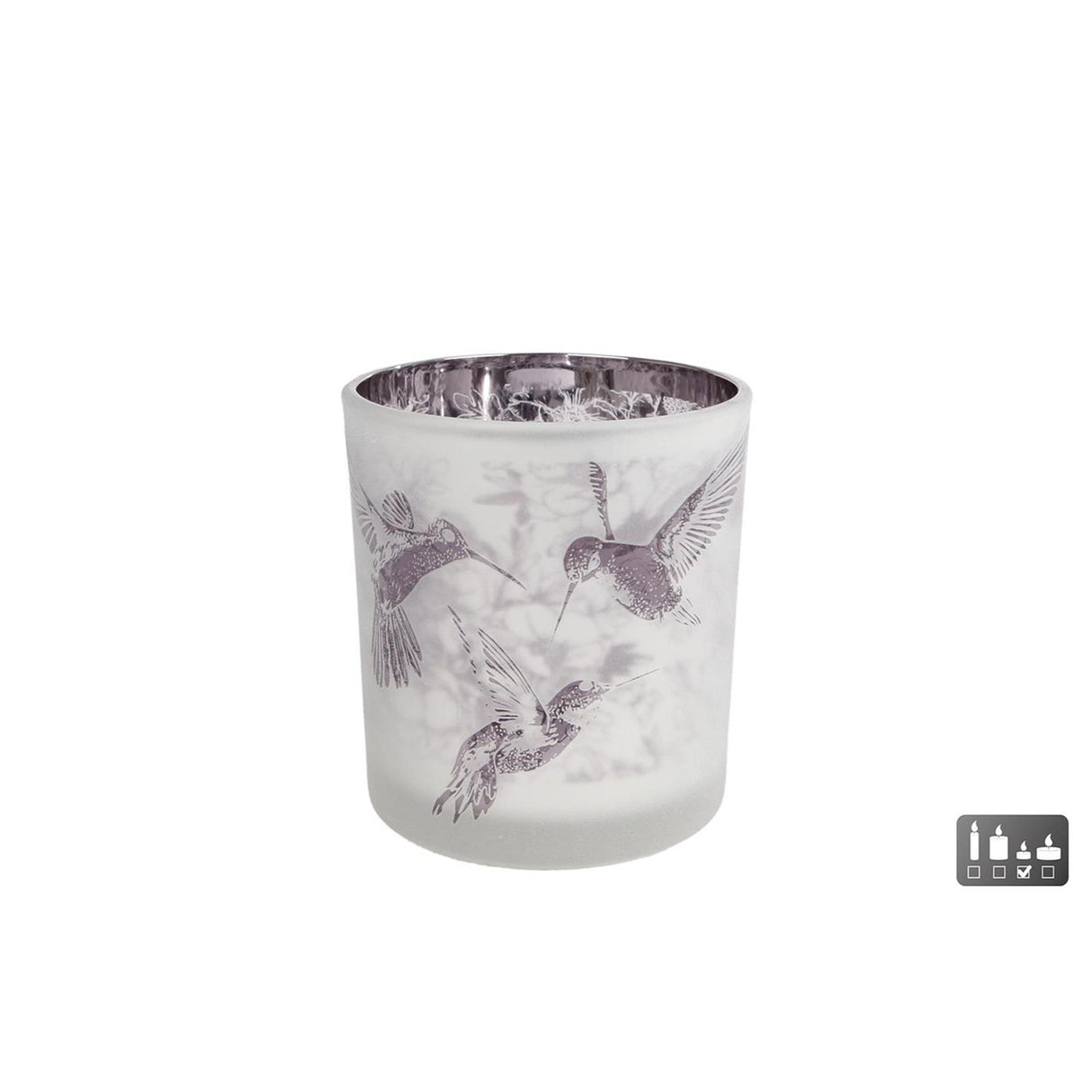 Cozydecor Teelichthalter aus Kolibri-Glas