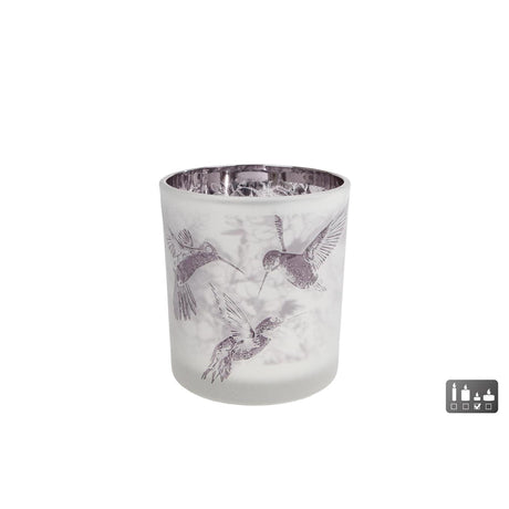 Cozydecor Teelichthalter aus Kolibri-Glas