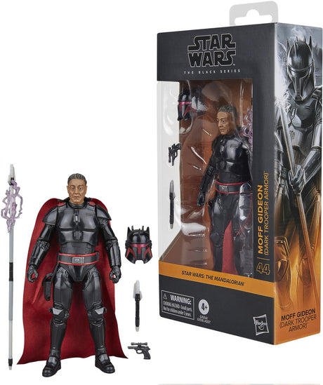 Star wars hasbro : the mandalorian black series action figure moff gideon (dark trooper armor) 15 cm action figuur