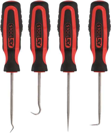 Ks tools serie - haakgereedschapset - gereedschapsset - 4-delig - precisie - duurzaam 550.1045