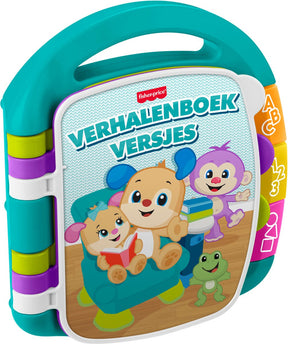 Mattel Fisher-Price zum Lernen lustiger Bilderbuchverse – Musikbuch mit Licht und Ton