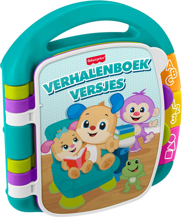 Mattel Fisher-Price zum Lernen lustiger Bilderbuchverse – Musikbuch mit Licht und Ton