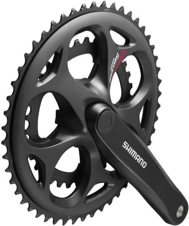 Shimano Kurbelgarnitur 7 8 Gang Tourney FC-A070 Compact 170 50–34 Zähne Vierkantachse – Schwarz