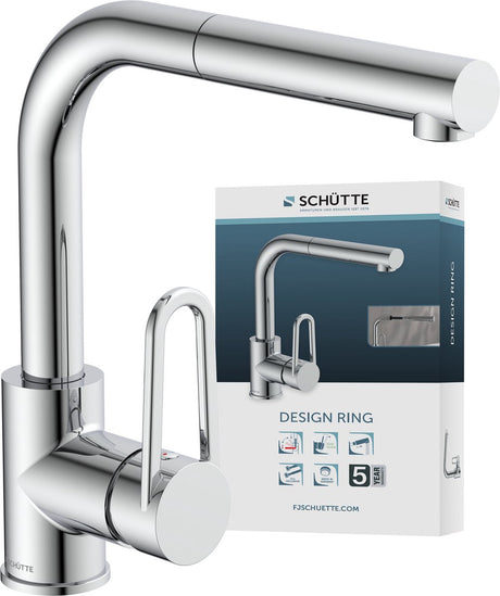 Schütte Design Ringküchenarmatur - Mischbatterie - mit ausziehbarem Auslauf - Chrom