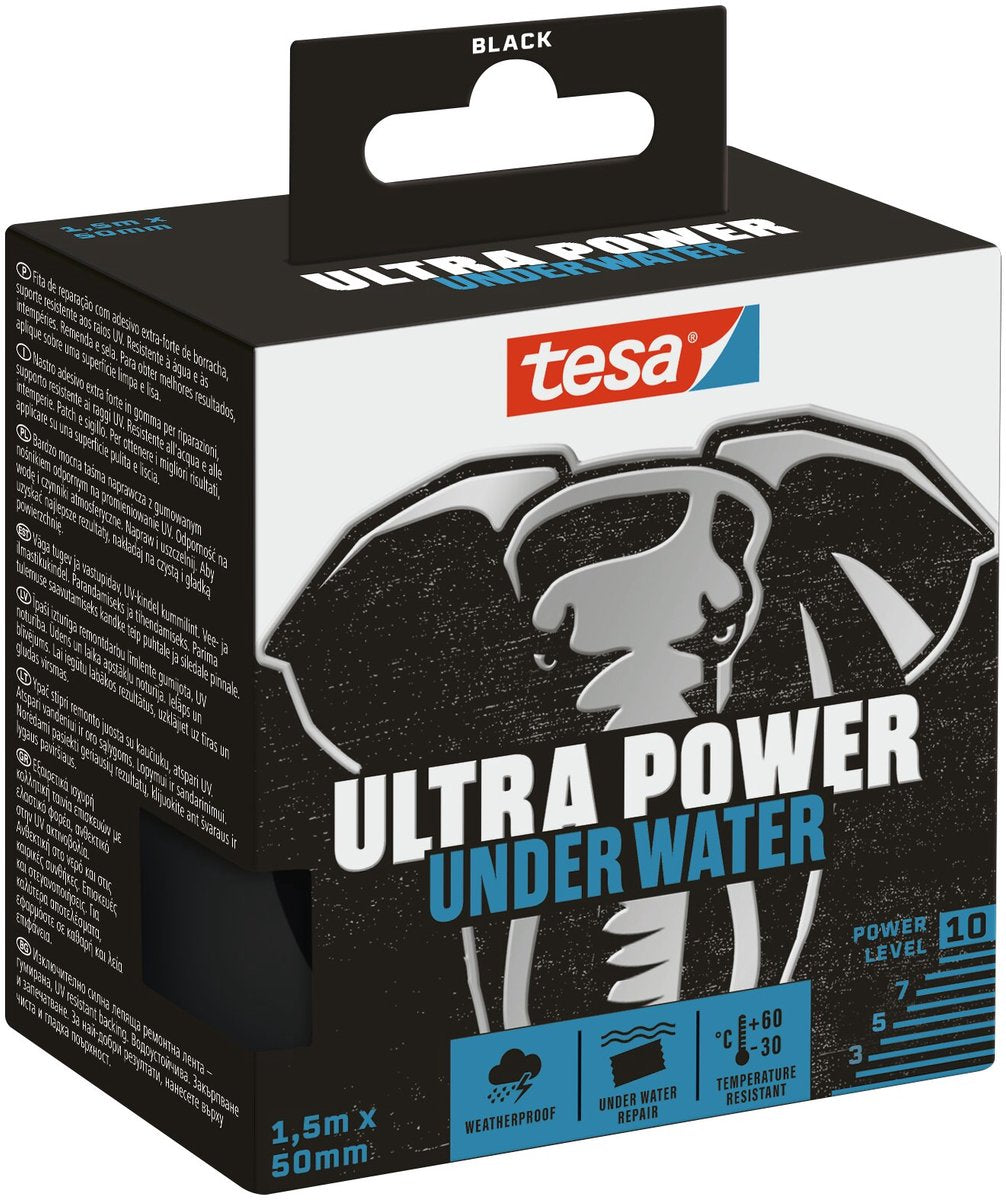 Tesa® Ultra Power transparentes Unterwasser-Reparaturband 1,50 x 50 mm