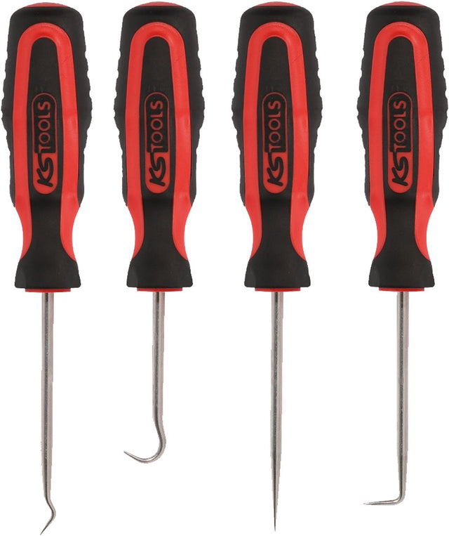 Ks tools serie - haakgereedschapset - gereedschapsset - 4-delig - precisie - duurzaam 550.1045