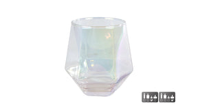 Theelichthouder neeltje'' pearl glas 9x9x9,5cm
