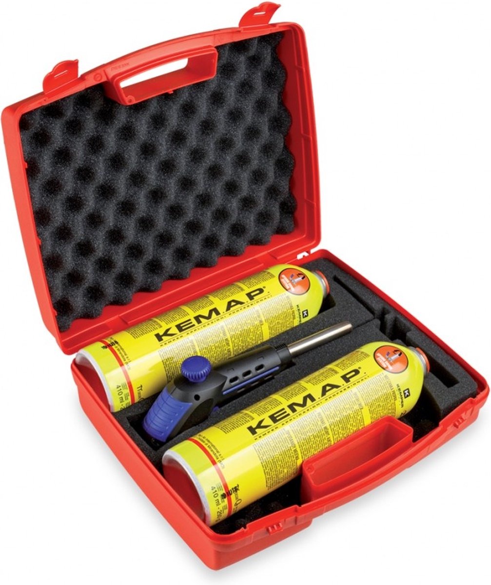 Kemper Profi-Lötkolben-Lötset im Koffer – 2400 °C – inkl. 2 Hart- und Weichlötkartuschen