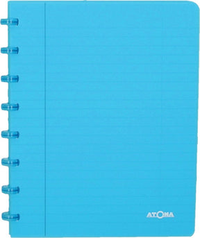 Atoma trendiges Notizbuch, ft A5, 144 Seiten, kariert 5 mm, transparent türkis