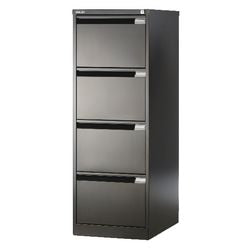 Aktenschrank Bisley 47 x 62,2 x 132,1 cm schwarz 4 Schubladen