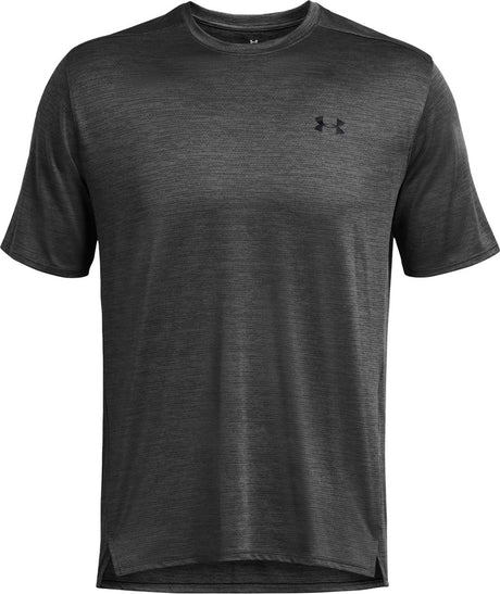 Under Armour UA Tech Texture Red SS Herren-Sportshirt – Grau – Schwarz