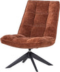 Woood Jouke Drehsessel – Chenille-Struktur – Rostbraun – 97 x 70 x 85