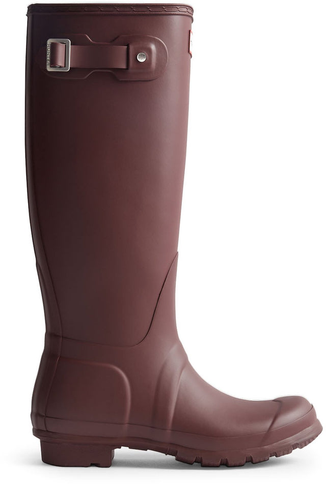 Hunter womens original tall boot dames regenlaarzen - bordeaux rood