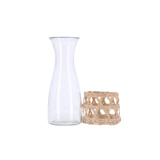 Karaffe mit Rattan 1200 ml | 2 Stk