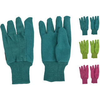 Gartenhandschuhe 3-fach sortiert unifarben | 2 Stk
