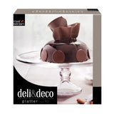 Royal Leerdam Kuchenplatte Glas auf Fuß 33 cm x 12,2 cm | 2 Stk