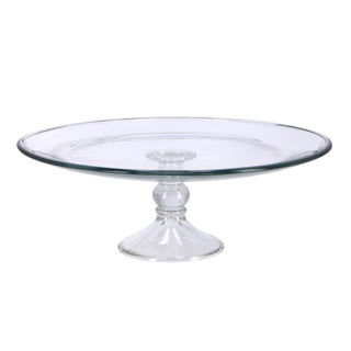 Royal Leerdam Kuchenplatte Glas auf Fuß 33 cm x 12,2 cm | 2 Stk