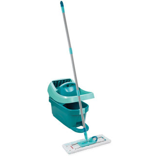 Leifheit profi xl Bodenwischer - Komplettsystem - Micro Duo - mit Rädern - 42 cm Wischbreite - 8 Liter Eimer
