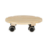 Esschert Design Pflanzenwagen rund Indoor Natur | 4 Stück
