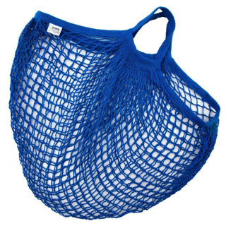 Point-Virgule-Netztasche mit kurzen Henkeln blau 40x40cmbasic von | 10 Stück