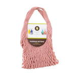 Point-Virgule-Netztasche mit kurzen Henkeln rosa 40x40cmbasic von | 10 Stück