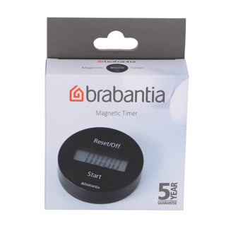 Brabantia Tasty+ Küchentimer – mit Magnet – Dunkelgrau