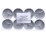 Weihnachtsteelicht 8 Stück Silber