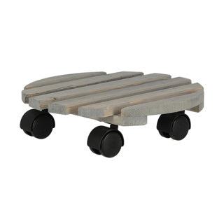 Trolley grau rund im Freien