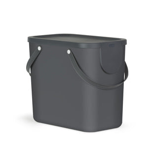 Rotho Albula Mülltrenner - BPA-frei - 25l - Schwarz