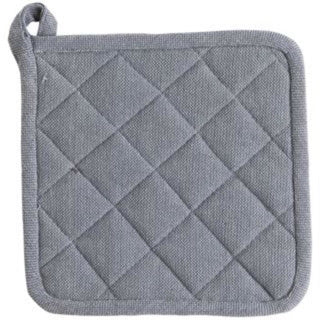 Leinen mehr Leinen und mehr Topflappen indi grau 20 x 20 cm | 3 Stück