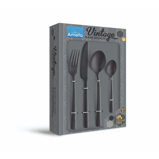 Amefa Manille Vintage Besteckset 16-teilig schwarz