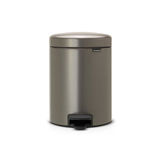 Brabantia Newicon Abfallbehälter – 5 Liter – Badezimmer – Platin