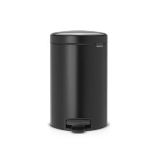Brabantia Newicon Abfallbehälter – 12 Liter – Mattschwarz