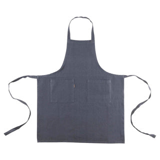 Leinen mehr Schürze indi grau 75 x 90 cm | 2 Stk