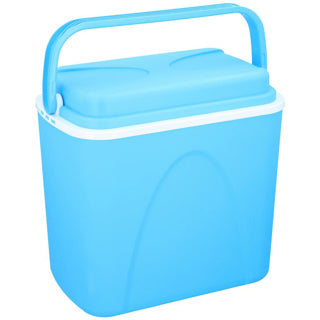 Kühlbox 24l blau weiß