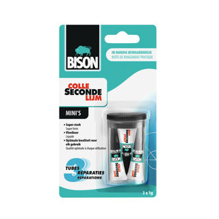 Bison bi-6309066 Superkleber Mini 3x1 Gramm