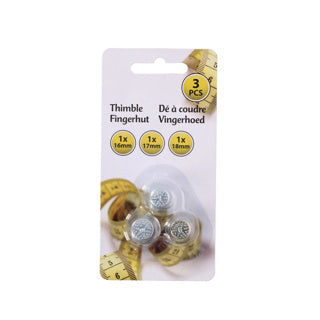 Fingerhut-Set 3 silber | 4 Stück