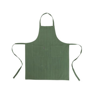 No Brand Linen More Küchenschürze Indi Army Green 75 x 90 cm | 2 Stk