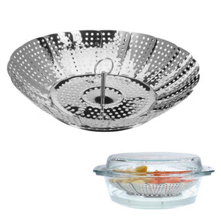 Westmark Dampfkorb, verstellbar, für Pfannen ø 14-23 cm, Edelstahl, Silber, 12592270